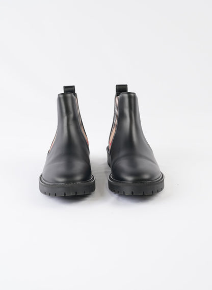 Burberry Black Leather Chelsea Boots