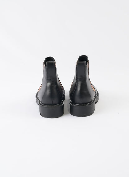Burberry Black Leather Chelsea Boots