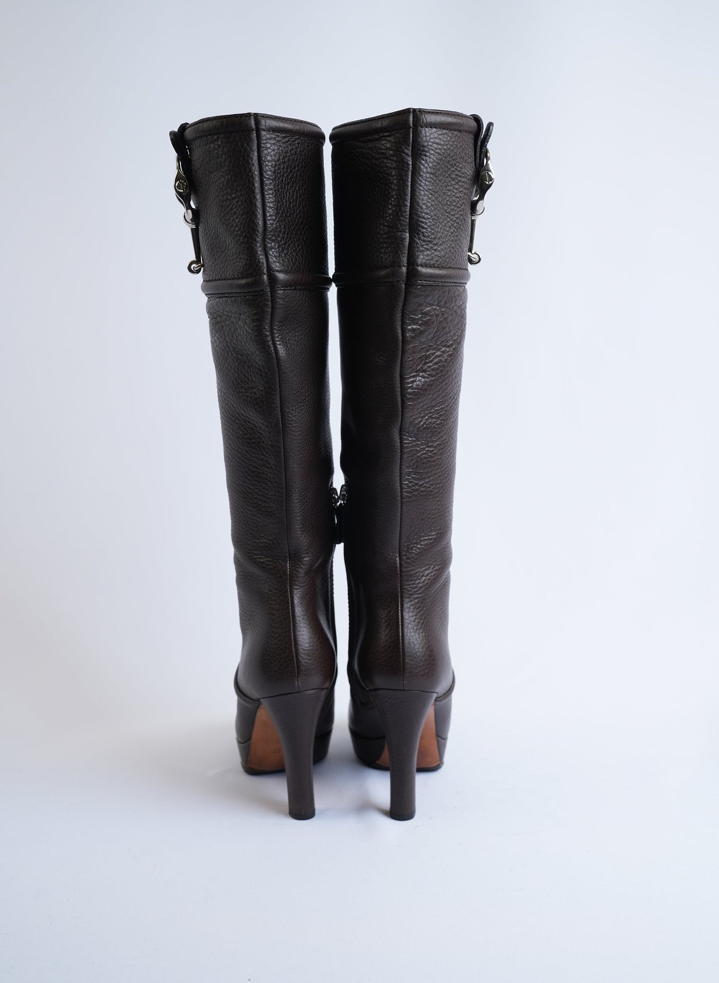 Gucci Brown Leather Boots