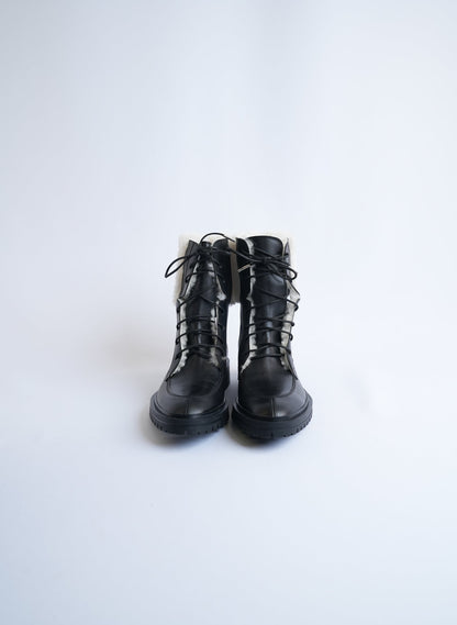 Givenchy Shearling Aviator Combat Boots