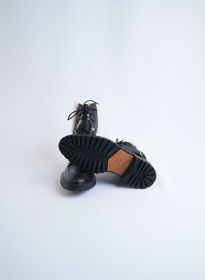 Givenchy Shearling Aviator Combat Boots