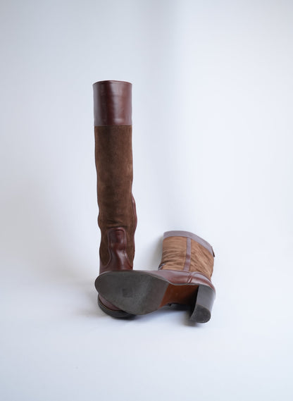 Chloe Brown Suede Boots