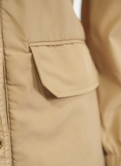Burberry Hooded Beige Rain Jacket