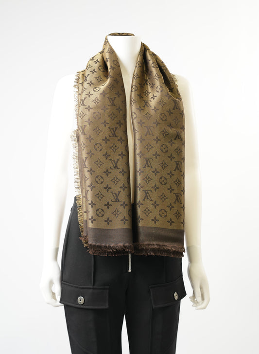 Louis Vuittton So Shine Monogram Scarf