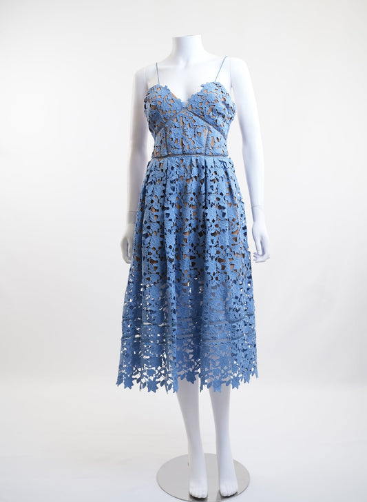 Self Portrait Midi Lace Dress