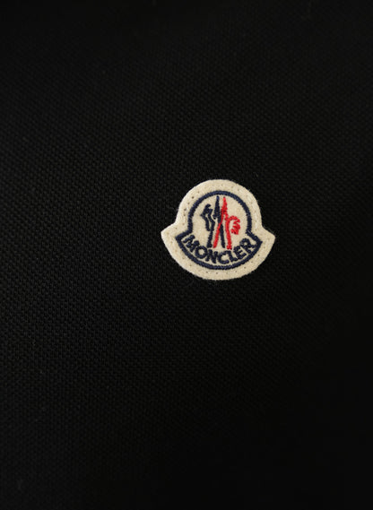 Moncler Black Long Sleeve Polo Shirt