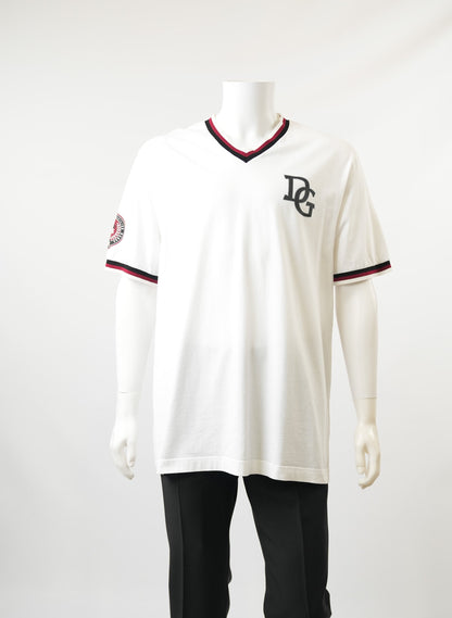 Dolce and Gabbana DG Logo Crown King Print T-Shirt