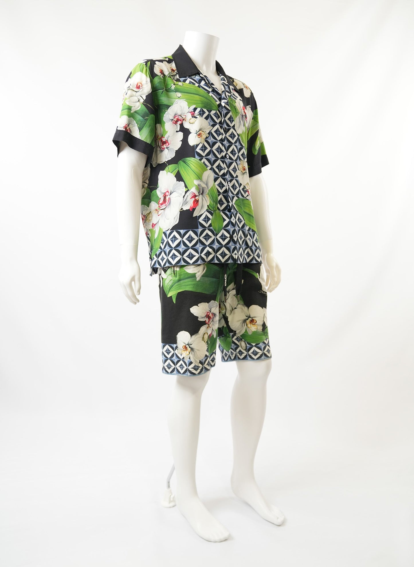 Dolce and Gabbana Orchid-Print Sport 2 Pc Set