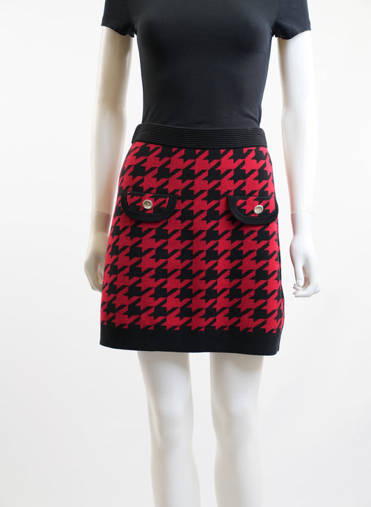 Claudie Pierlot Houndstooth Mini Skirt