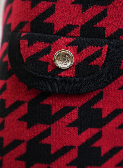 Claudie Pierlot Houndstooth Mini Skirt