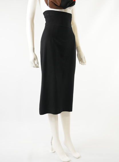 Dolce and Gabbana Logo DG Midi Skirt