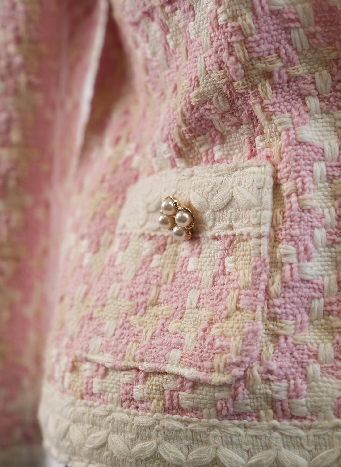 Edward Achour Pink Tweed Jacket