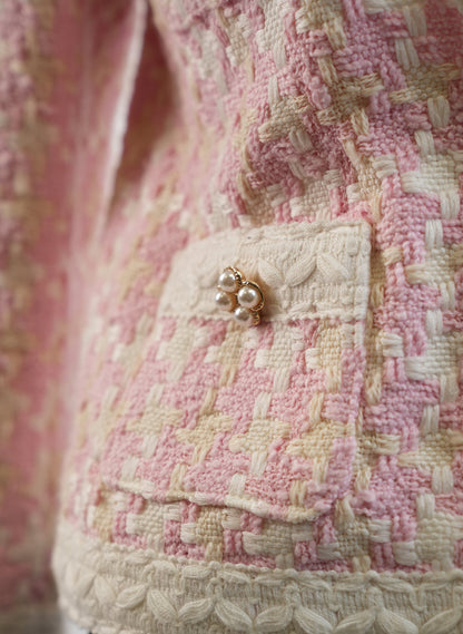 Edward Achour Pink Tweed Jacket