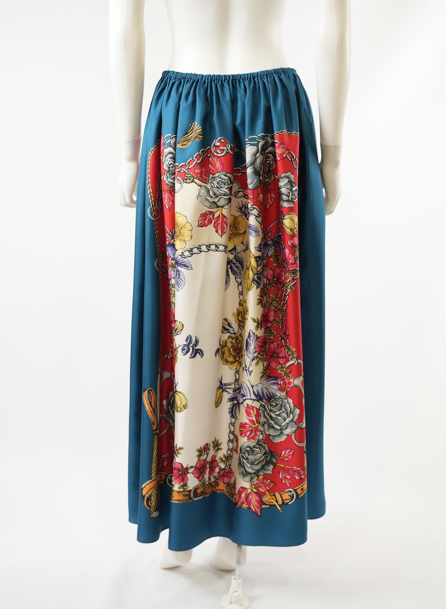 Gucci Floral Silk Maxi Skirt