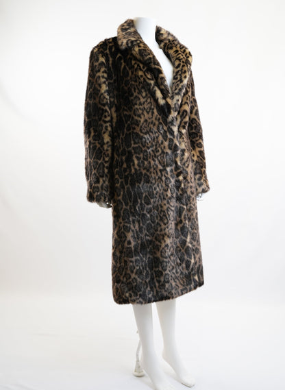 Nili Lotan Leopard Print Shearling Coat