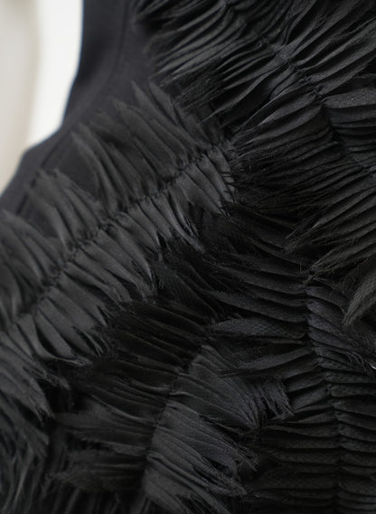 Marie Saint Pierre Off-Shoulder Black Blouse