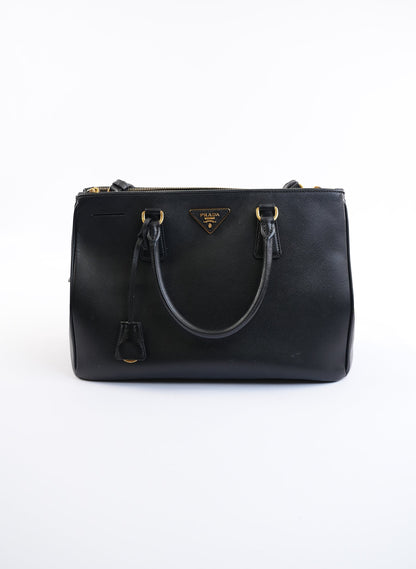 Prada Galleria Saffino Black Bag