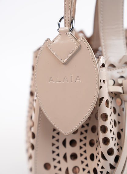 Alaia Beige Rose Marrie Top Handle Bag