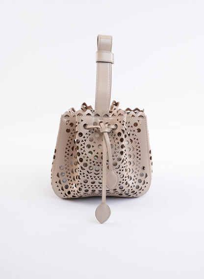 Alaia Beige Rose Marrie Top Handle Bag