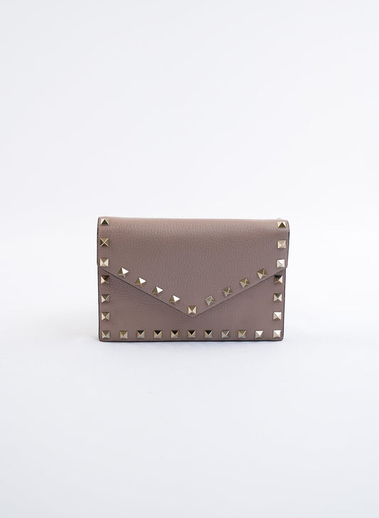 Valentino Rockstud Envelope Wallet On Chain
