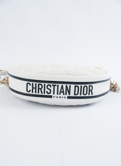 Christian Dior Lambskin Cannage Dior Vibe Hobo Bag