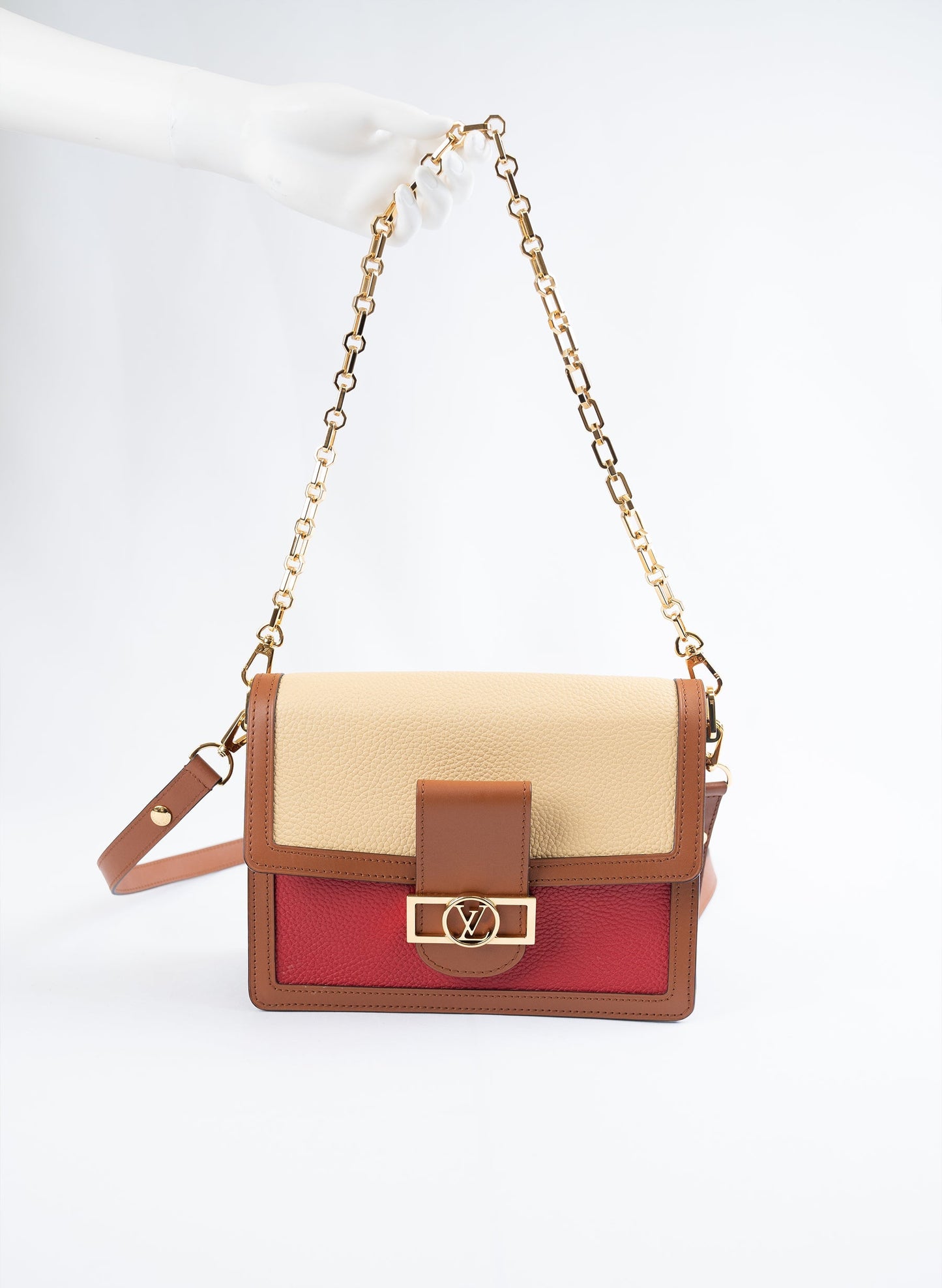 Louis Vuitton Dauphine Leather Shoulder Bag