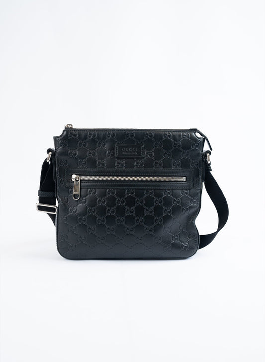 Gucci Guccissima Signature Messenger Bag