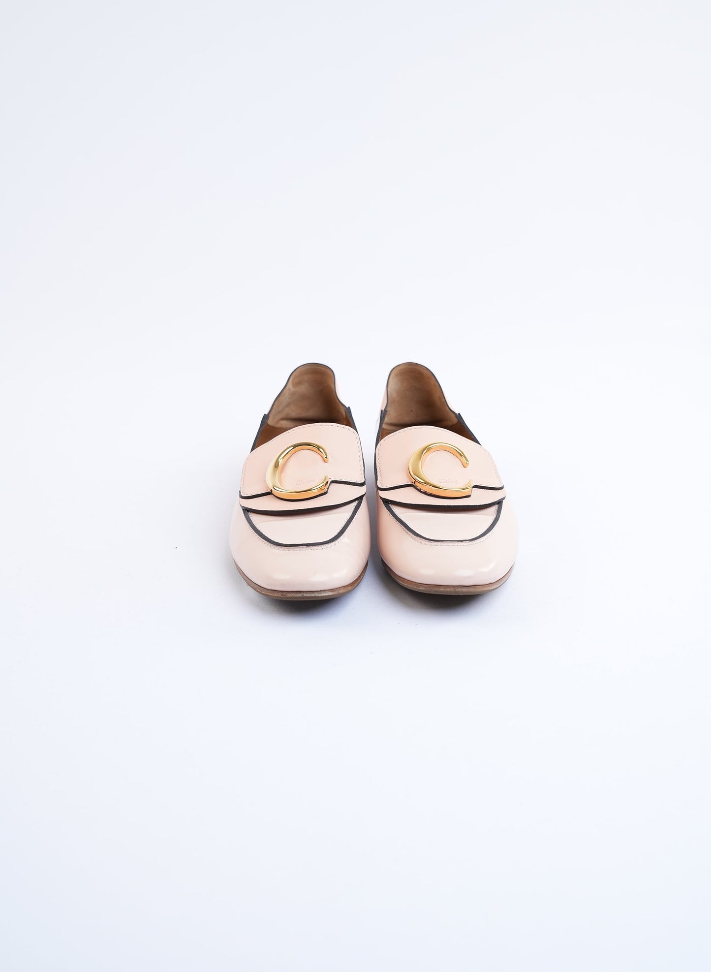 Chloe C Logo Loafers 