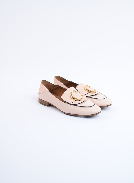 Chloe C Logo Loafers 