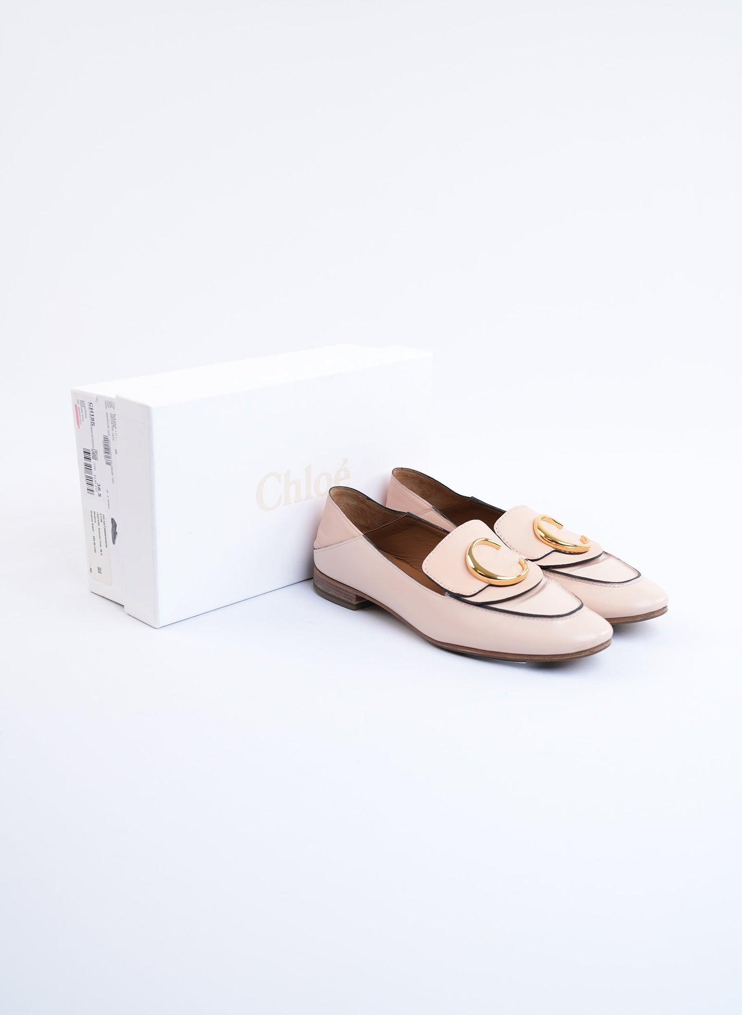 Chloe C Logo Loafers 