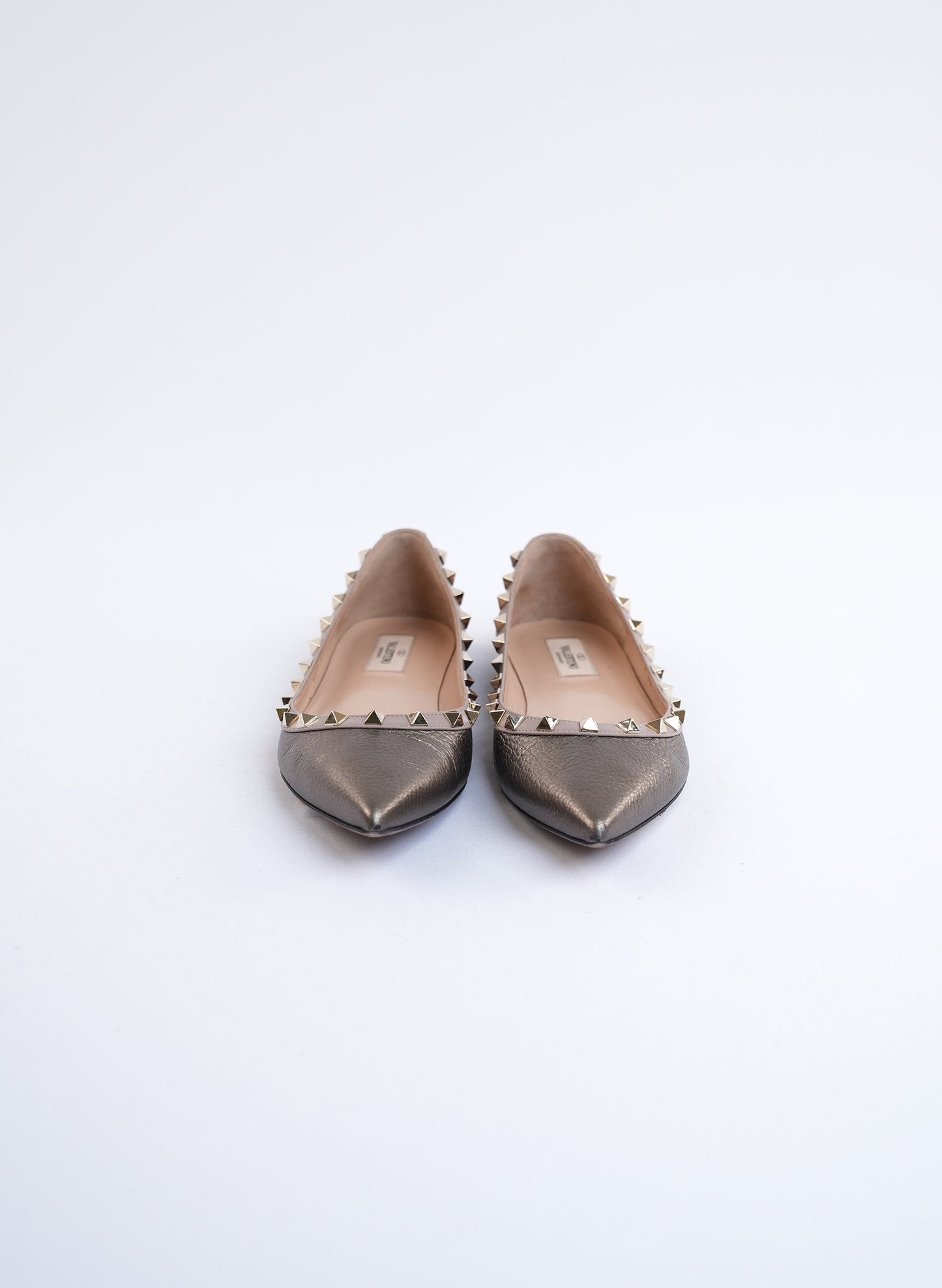 Valentino Charcaol Ballet Flats