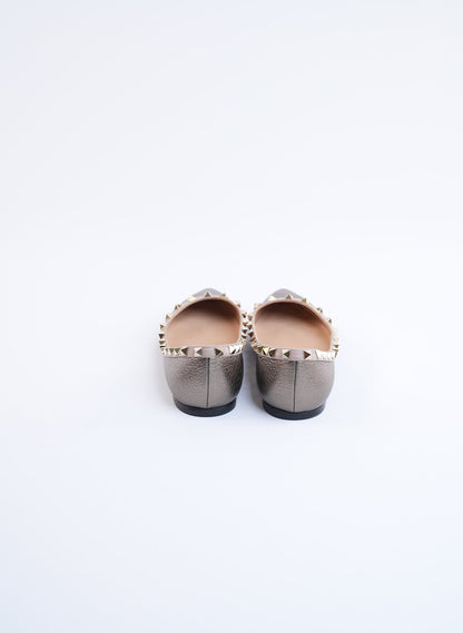 Valentino Charcaol Ballet Flats