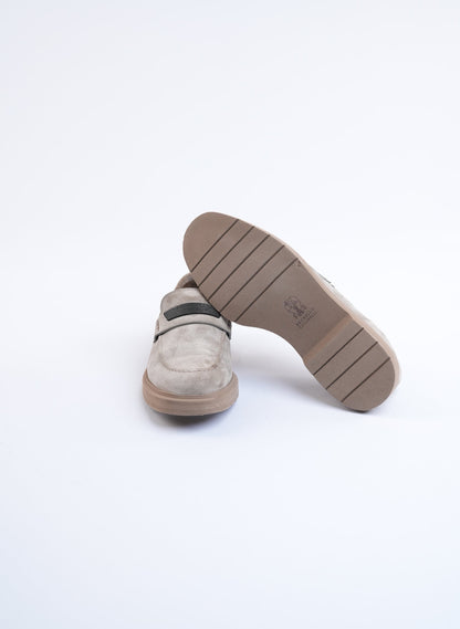 Brunello Cucinelli Suede Brown Loafers