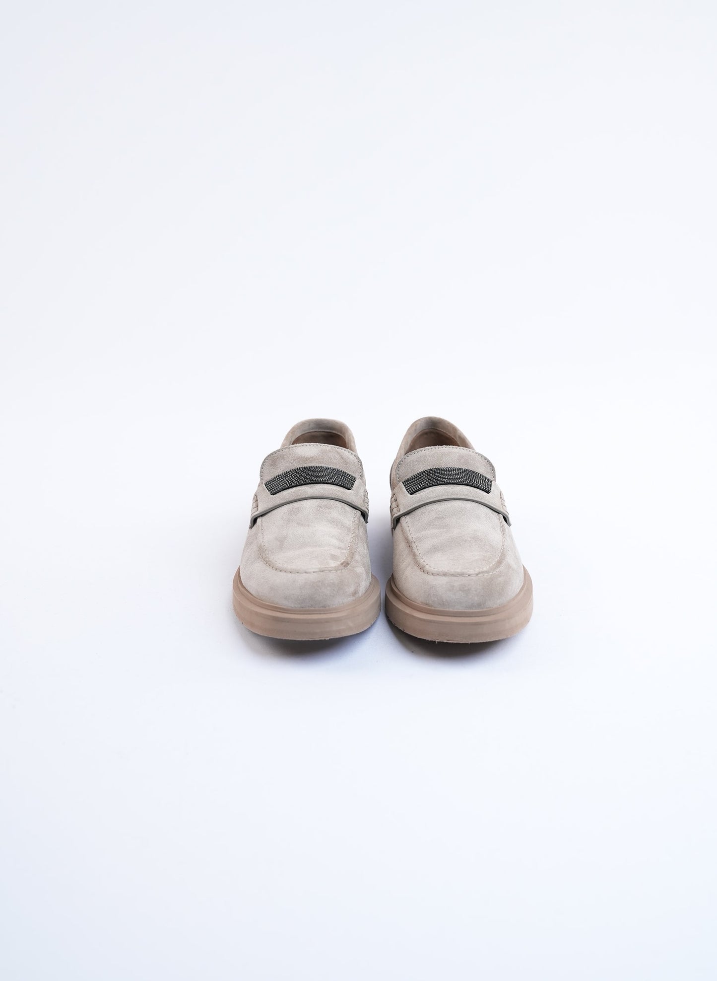 Brunello Cucinelli Suede Brown Loafers