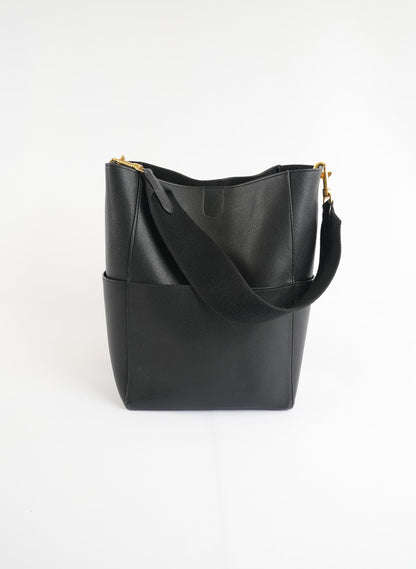 Celine Grained Calfskin Sangle Bucket Handlebag