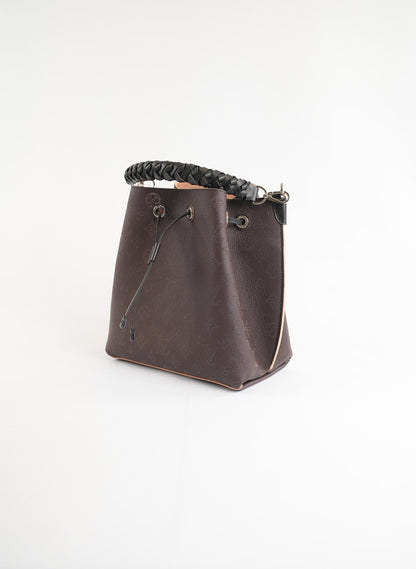 Louis Vuitton Monogram Mahina Muria Brown Bucket Bag
