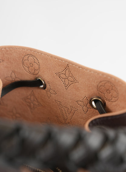 Louis Vuitton Monogram Mahina Muria Brown Bucket Bag