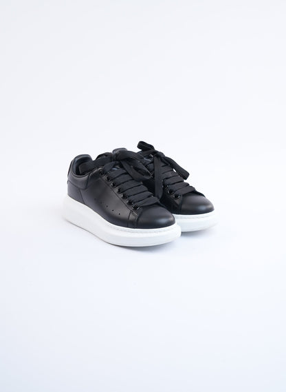 Alexander McQueen Black Leather Trainers