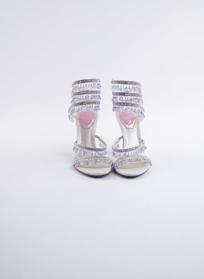 Rene Caovilla Chandelier Embellished Sandals