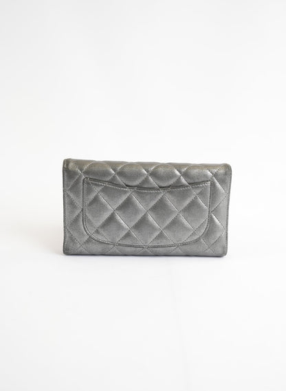 Chanel Quilted Calfskin Lucky Charms Flap Wallet