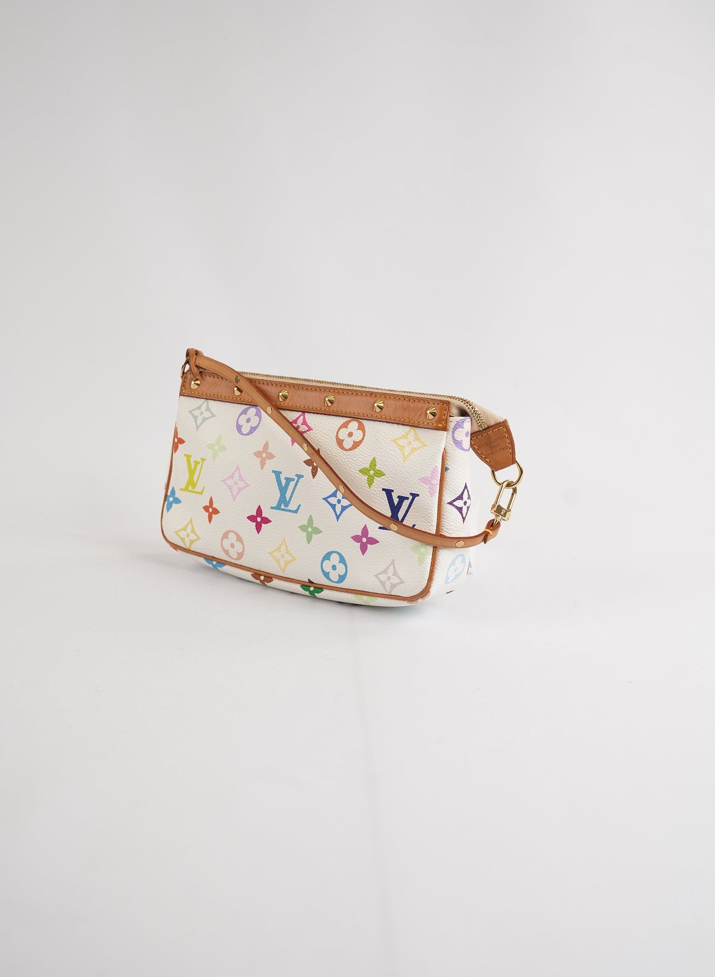 Louis Vuitton Limited Edition Takashi Murakami Multicolore Pochette Mini Bag