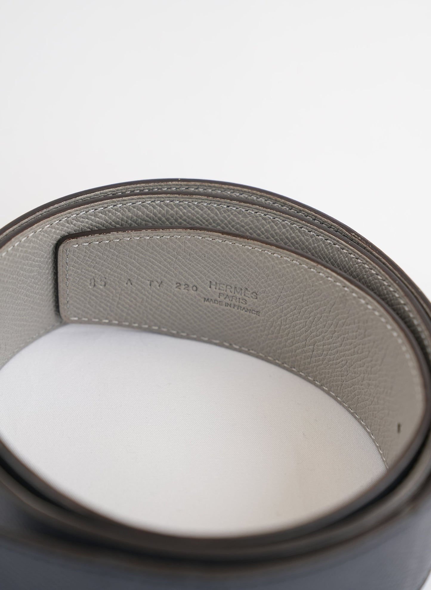 Hermès Leather Reversible H Belt