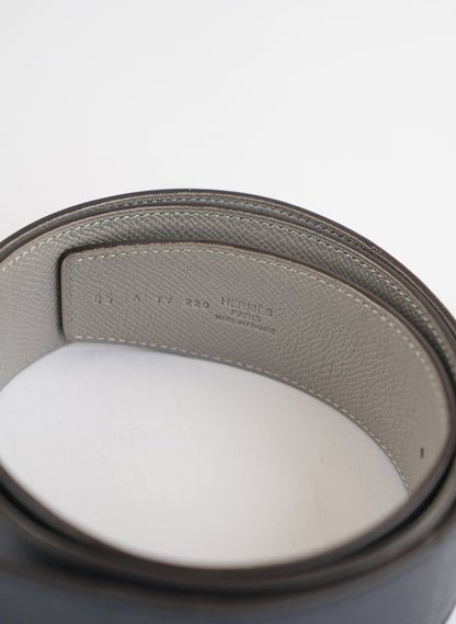 Hermès Leather Reversible H Belt