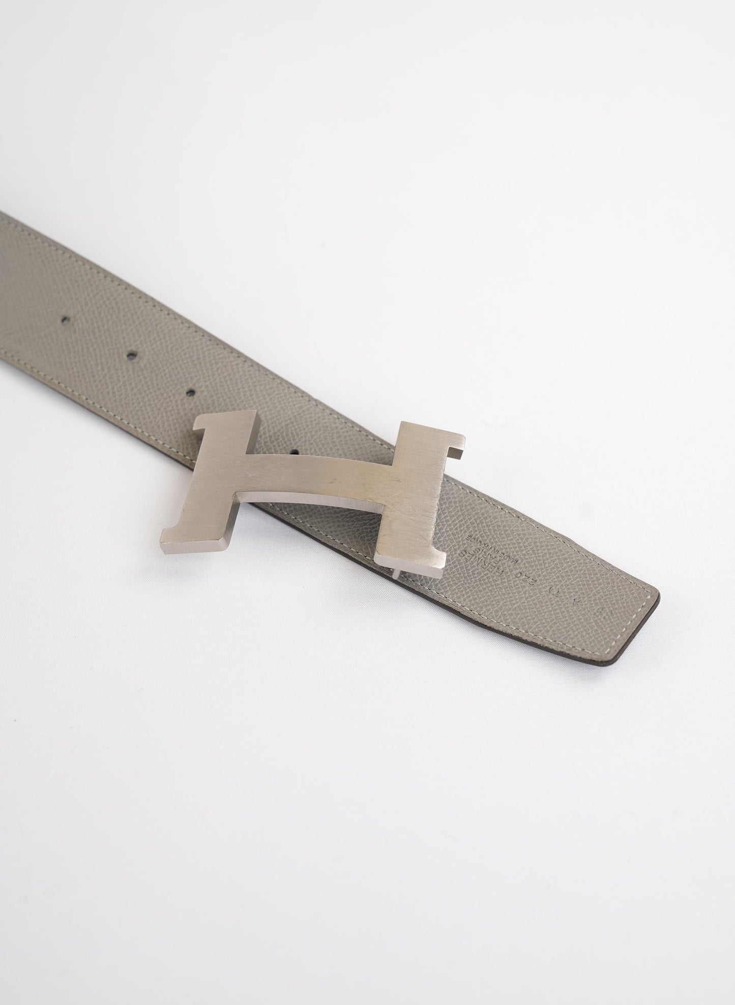 Hermès Leather Reversible H Belt