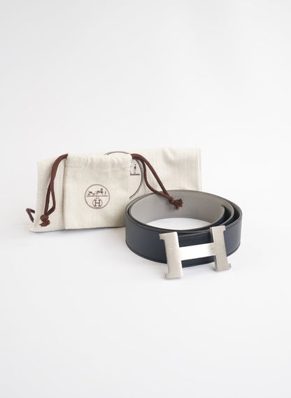 Hermès Leather Reversible H Belt