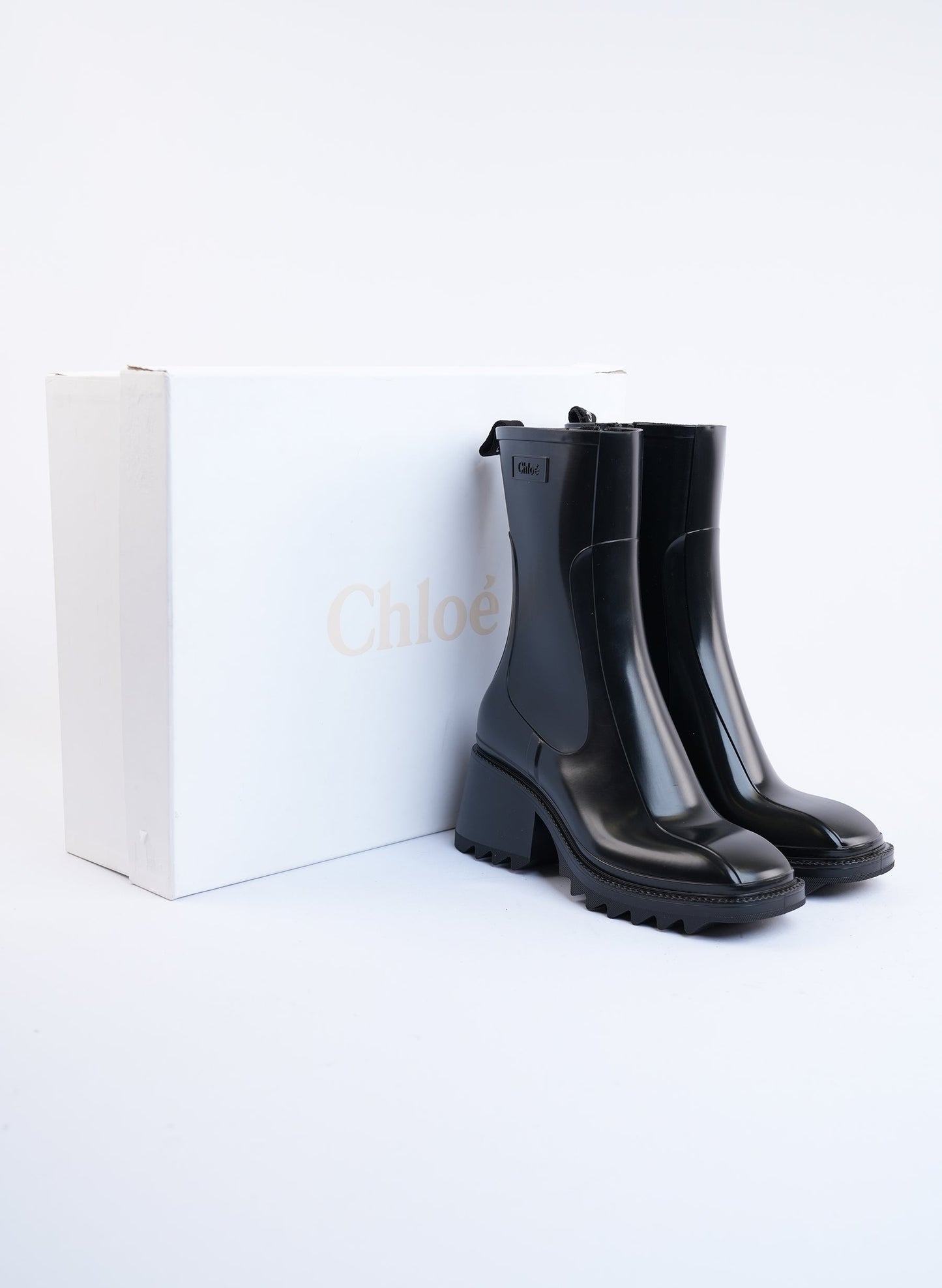 Chloe Black Betty Heel Boots