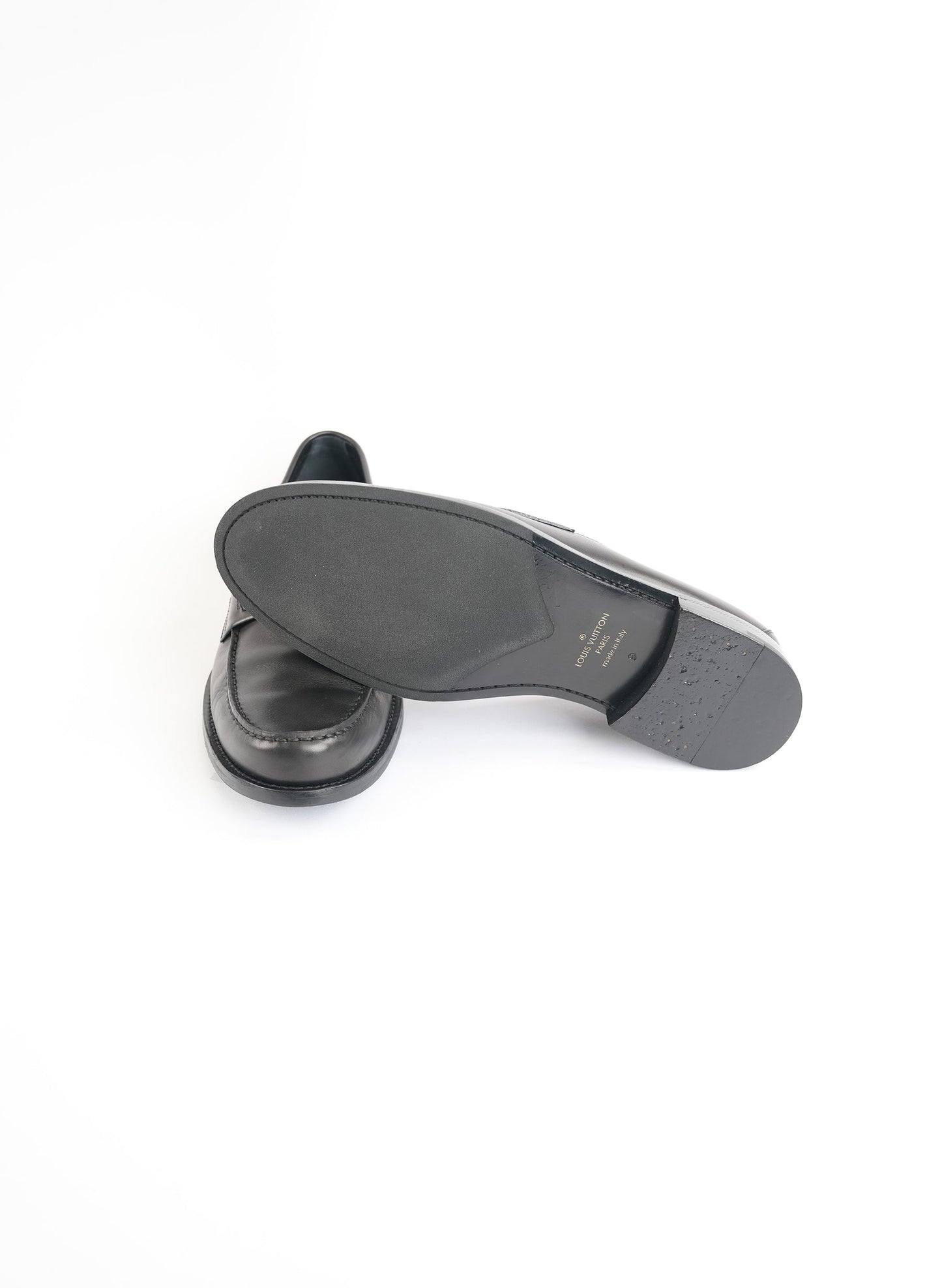 Louis Vuitton Calfskin Black Loafers