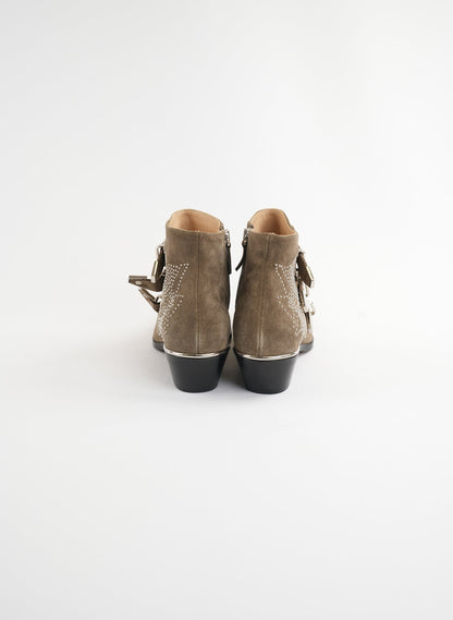 Chlo√© Susanna Studded Suede Ankle Boot