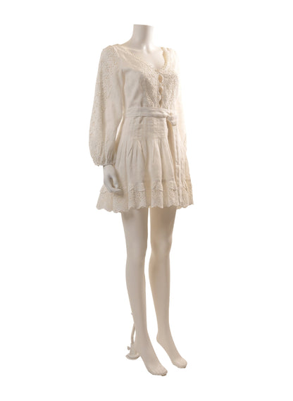 Zimmermann Helm Eyelet Vine Dress
