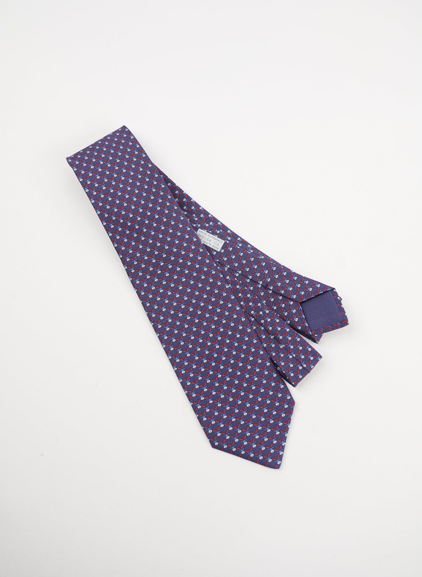 Hermès Polka Dot Print Silk Tie
